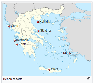 Ou se trouvent les stations balneaires beach en grece